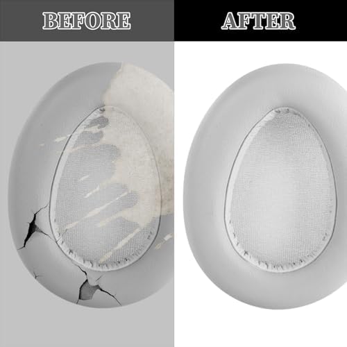 Enhance Your Audio Experience with Aiivioll JBuds Lux ANC Replacement Ear Pads – Premium Protein Leather & Noise Isolation Foam for JLAB Wireless Headphones in Elegant White – Effortless Installation for Ultimate Comfort and Superior Sound Quality