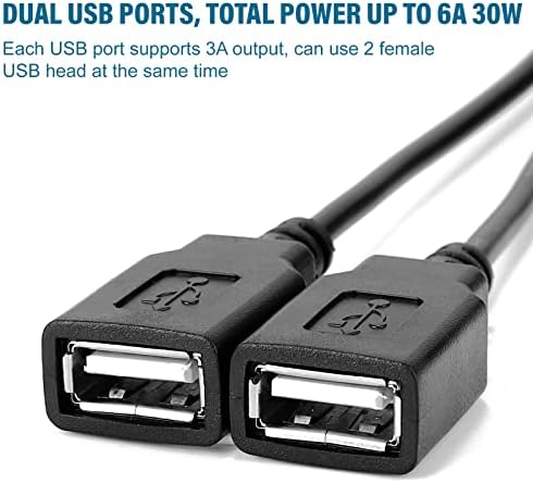 High-Efficiency 12 V/24 V to 5 V Dual USB-C Power Converter – 30 W DC-DC Step Down Module with 6 A Output for Rapid Device Charging and Universal Compatibility
