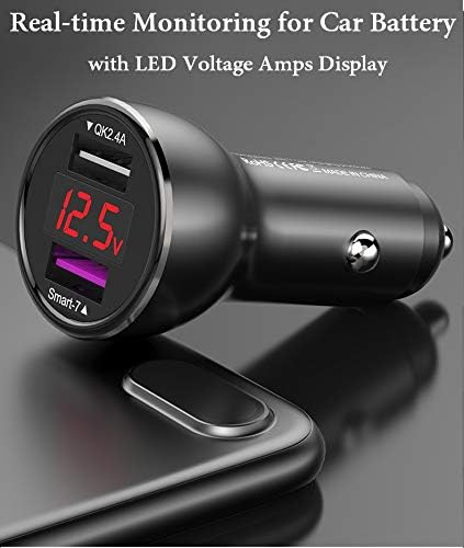 Huawei Supercharge Car Charger with USB Type C Cable – 9 V/2 A Fast Charging Adapter for P40, P30, P20 Pro, Mate 30/20/10/9 – Compact Design with LED Display for Real-Time Charging Status – Ultimate On-the-Go Power Solution