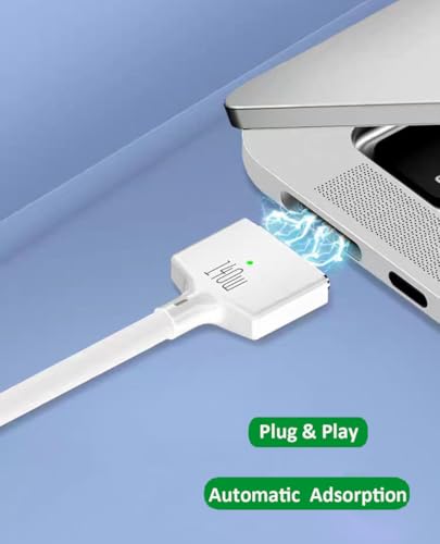 140W USB C to Magnetic 3 Charging Cable for MacBook Pro/Air (14/16/13/15-inch, 2023/2022/2024), 6.6FT – Enhanced Compatibility and Speed