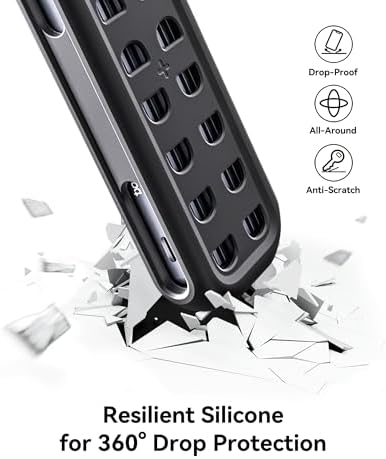 Elevate Your Storage Game with the Dockcase Visual Smart NVMe SSD Enclosure – High-Speed USB 3.2 Type-C with Black Silicone Case, Enhanced Data Protection, Compatible with M-Key & B+M Key NVMe PCIe SSDs, Supports 10 s PLP for Superior Data Integrity and UASP for Optimal Performance