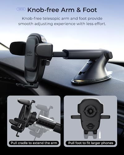 i Ottie Easy One Touch Signature CD Slot Car Phone Holder – Universal Smartphone Mount for i Phone, Google, Samsung, and More – Enhanced Stability, 360-Degree Viewing Angles, Quick One-Touch Access for Safe Driving