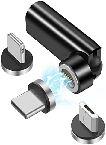 Revolutionize Your Charging with 540° Rotate Magnetic Charging Cables – 6.6 ft, 3-Pack, Universal Compatibility for USB Type C & Micro USB Devices, Fast Charging & 480 Mbps Data Transfer for Effortless Connectivity