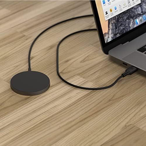Scosche MSQP Magnetic Wireless Charger – Ultra-Fast Mag Safe Charging Pad for i Phone 12, 13, 14, Air Pods, and More | Sleek Black Design for Effortless Power | Compact and Versatile Wireless Charging Solution for Home and Travel