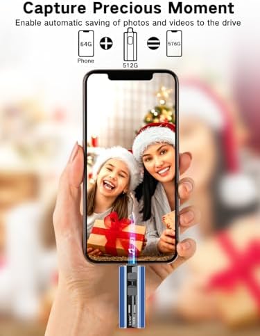 High-Speed 512 GB Flash Drive for i Phone & i Pad – Versatile USB Memory Stick for Effortless Backup of Photos & Videos, Compatible with Android & PC – Plug and Play Convenience, Sleek Red Design for Modern Tech Lovers