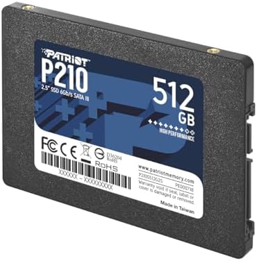Transform Your Computing with Patriot Memory P210 128 GB SATA III SSD – Ultra-Fast 2.5 Inch Internal Drive for Gamers and Creative Professionals Seeking Unmatched Performance and Reliability