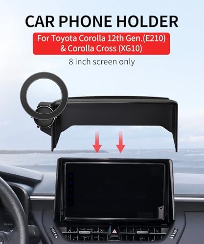Maser Weller Premium Car Phone Holder for 2019-2025 Toyota Corolla & Corolla Cross – 360° Rotating Mount with Mag Safe Compatibility for Secure, Hands-Free Navigation and Enhanced Safety on the Road