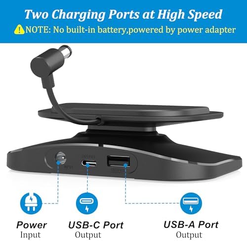 Transform Your Viewing Experience with the Plus Acc Stand for Show 8 (3 rd Gen) – Adjustable Tilt Charging Dock Featuring Dual USB-C & USB-A Ports, Magnetic Device Holder, and Non-Slip Base in Sleek Black – Perfect for Multi-Device Charging and Stability at Home or Office.