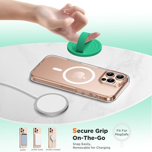 Revolutionary Magnetic Phone Ring Grip Holder – Ergonomic Silicone Finger Loop for i Phone Pro Max/Plus, 12/13/14/15/16 Series – Compatible with Mag Safe – Oat Color Enhances Aesthetics and Comfort – 360-Degree Rotation for Effortless Use – Secure Your Device with Style and Stability – Essential Smartphone Accessory for Unmatched Usability and Convenience