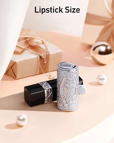 Sparkling 5000 m Ah Portable Charger by i Walk – 22.5 W High-Speed Power Bank with Integrated USB-C for i Phone 16/15 & Samsung Galaxy S25/S24 – Stylish Travel Companion for Effortless On-the-Go Charging and Continuous Power Output