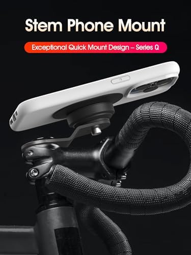 sincetop Quad Series Phone Holder for Bikes & Motorcycles – Premium Aluminum Handlebar Mount with Quick Lock Mechanism – Universal Fit for Mountain, Road, E-Bikes & Scooters – Securely Accommodates All Phone Sizes for Seamless Navigation and Hands-Free Experience