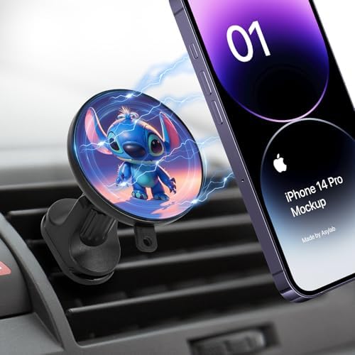 Elevate Your Driving Experience with the 15 W Mag Safe Magnetic Car Wireless Charger – 360-Degree Rotating Phone Holder for i Phone 14, 15 & 16 Pro – Effortless Installation on Dashboard or Vent for Ultimate Convenience and Fast Charging