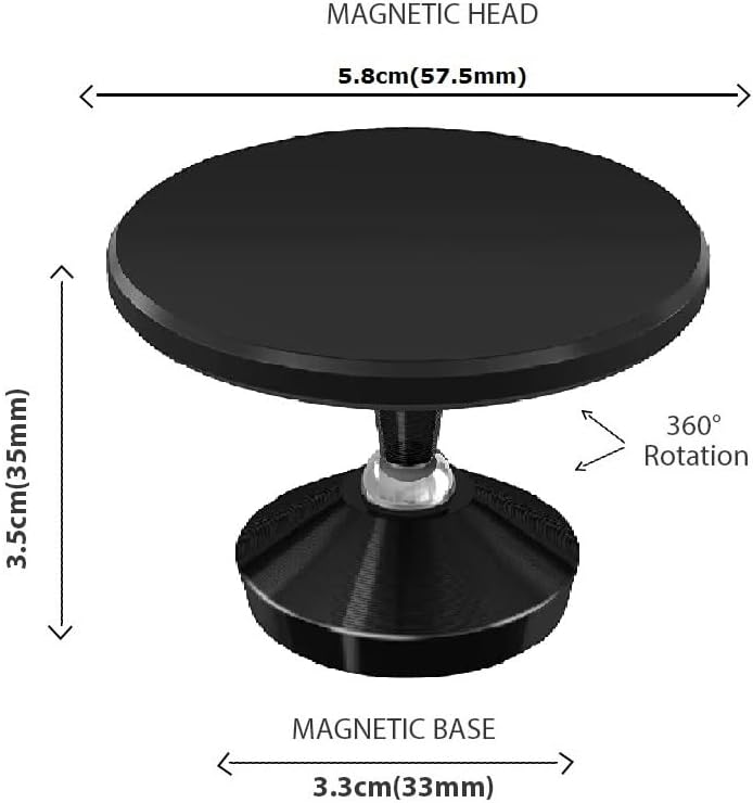 Sleek Silver Gym Magnetic Phone Holder – Dual Magnet Technology for Unmatched Grip, 360° Rotatable Design for Optimal Viewing Angles, Effortless Attachment to Metal Surfaces, Compatible with i Phone 12/13/14/15/16, Samsung & All Mag Safe Smartphones – Ultimate Portable Phone Mount for Distraction-Free Workouts