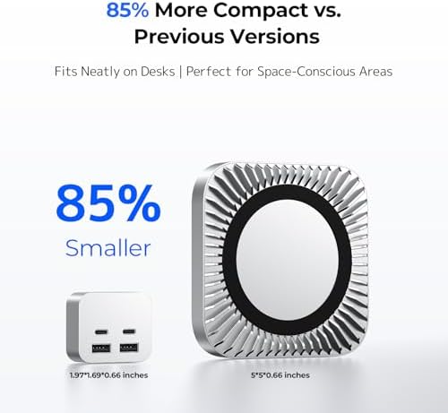 Elevate Your Mac Mini Experience with the GIISSMO 6-in-1 Aluminum Dock – Ultimate High-Speed Connectivity Hub Boasting Dual USB A & C Ports, SD/TF Card Readers for Lightning-Fast Data Transfers, and Effortless Multi-Device Integration – Transform Your Workflow with a Sleek and Portable Design for On-the-Go Professionals
