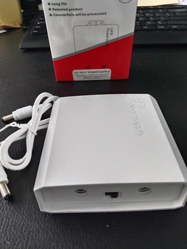 Xdorra 12 V Mini UPS Power Bank – 5400 m Ah Rechargeable Battery for Uninterrupted Home Connectivity & Security, Ideal Backup for Modems, Routers, CCTV Cameras, and Lighting Systems – Compact Design with 2.5 m Cable for Versatile Use and Enhanced Device Compatibility