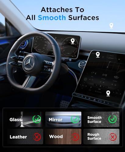 Beeasy for Magsafe Car Phone Holder, Upgraded 360°Adjustable Vacuum Suction [20X N56 Magnets], Phone Mount for Car/Gym/Smooth Surface, Cell Phone Holder for iPhone 16e 16 15 14 13 12 Pro Max, Black – Enhanced Compatibility and Speed