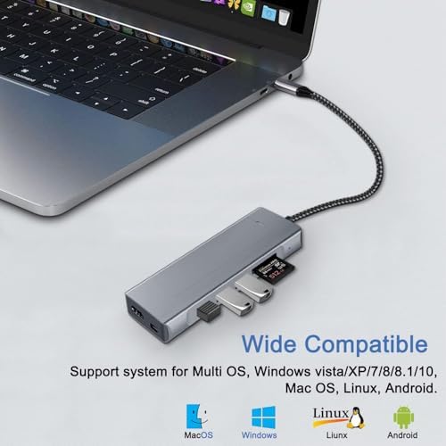 Revolutionary 8-in-1 USB-C Hub with M.2 NVMe/SATA SSD Enclosure – Experience Blazing 10 Gbps Data Transfer, Crystal-Clear 4 K HDMI Output, and Robust 100 W Power Delivery – Ultimate Connectivity Solution for XPS Users and Tech Savvy Professionals
