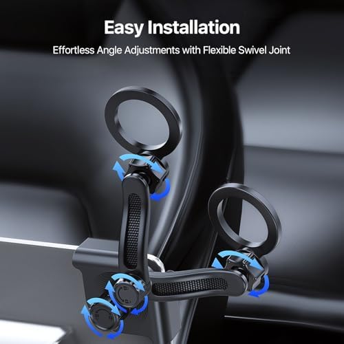 SOOPII Magnetic Phone Mount for Tesla Model 3/Y – Ultimate Hands-Free Mag Safe Holder for i Phone 16/15 & All Smartphones – Enhanced Stability, Quick Charging & Effortless Installation for Safer Driving Experience