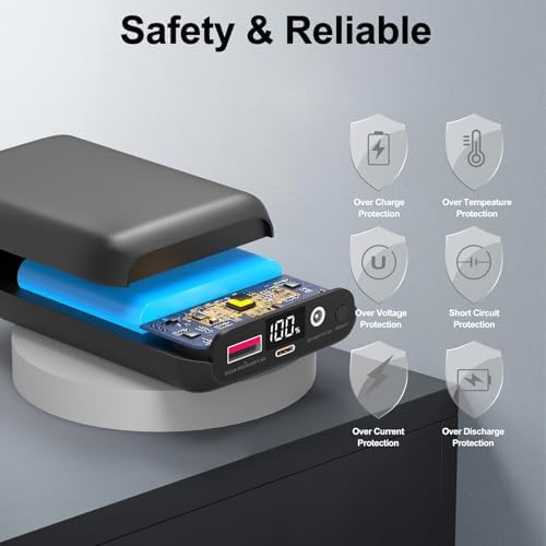 High-Capacity 16000 m Ah Heated Vest Power Bank – Versatile 5 V/7.4 V Fast Charging Portable Battery Pack with LED Indicator, Dual DC/USB Output for i Phone, i Pad, Samsung, and More – Essential Outdoor Accessory for Ultimate Warmth and Comfort