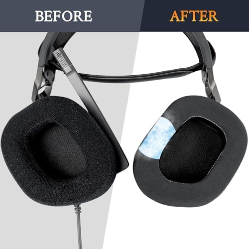SOULWIT Premium Cooling-Gel Earpads for Corsair HS80 Max/HS80 USB Wired/HS80 RGB Wireless Headsets – High-Density Noise Isolation Foam for Enhanced Comfort and Immersive Gaming Experience – Effortless Installation and Sleek Black Design