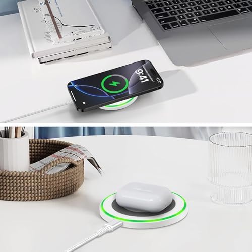 Effortless 15 W Fast Wireless Charger Pad for Motorola Moto G Stylus 5 G 2025 & Samsung Galaxy S25 Ultra, Sleek Android Charging Station with Enhanced Compatibility, Rapid Power Delivery, and Safety Features for Ultimate Convenience