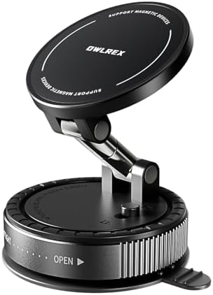 Magnetic Car Phone Mount for i Phone 15/14/13 Pro Max – Advanced 360° Rotatable Holder for Secure Hands-Free Navigation, Dashboard & Windshield Use, Optimized Mag Safe Compatibility for Effortless Stability and Convenience on Every Drive