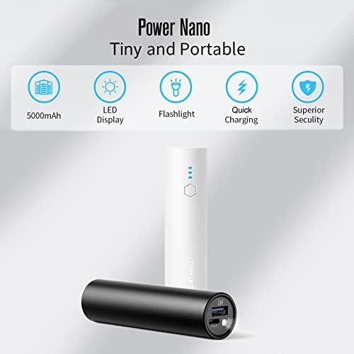 S03 Dual 5,000 m Ah Portable Charger – Fast Charging Power Bank for i Phone 15 Series & Android Devices – Compact USB-C Power Bank with Dual Output for On-the-Go Convenience – Enhanced Speed & Compatibility for Busy Lifestyles