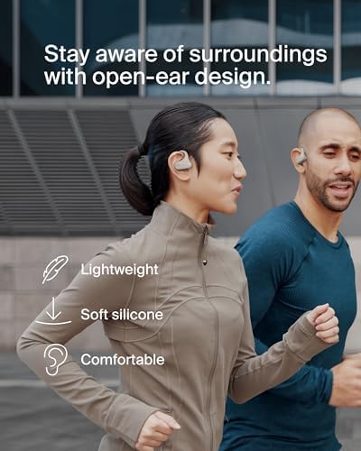 Belkin AUC013 Clearfit Open Ear Bluetooth Earbuds – Ultimate Comfort and Awareness for Active Audio Enthusiasts Seamlessly connect to your world with the Belkin AUC013 Clearfit Open Ear Bluetooth earbuds, engineered for those who prioritize sound excellence and environmental awareness. Featuring a groundbreaking open-ear structure, these earbuds deliver an immersive audio experience while ensuring you stay connected to your surroundings. Compatible with a range of devices, they offer swift pairing for immediate access to music, podcasts, and calls, catering perfectly to busy professionals and fitness aficionados. With their ultra-lightweight design, these earbuds provide unparalleled comfort during extended use, whether you’re on your commute, working out, or relaxing at home. The integrated microphone ensures crystal-clear hands-free communication, enhancing their versatility. Transform your audio experience with the innovative Belkin AUC013 earbuds—where superior sound engineering meets modern functionality for discerning listeners seeking a blend of style and practicality. Ideal for active lifestyles, these earbuds redefine convenience in personal audio.