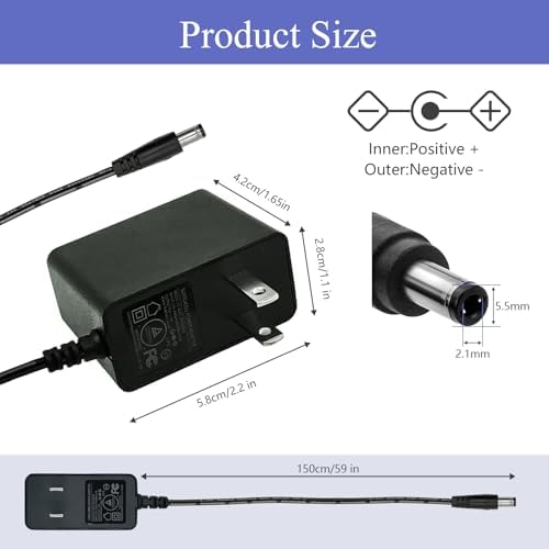 Universal Compact 5 V 1 A Wall Charger with 9 Interchangeable Jacks – TRYTHINK Portable Power Adapter for Smartphones & Tablets – Lightweight Global AC to DC Converter for Fast, Safe Charging at Home & On-the-Go – Enhanced Safety Features for Reliable Use