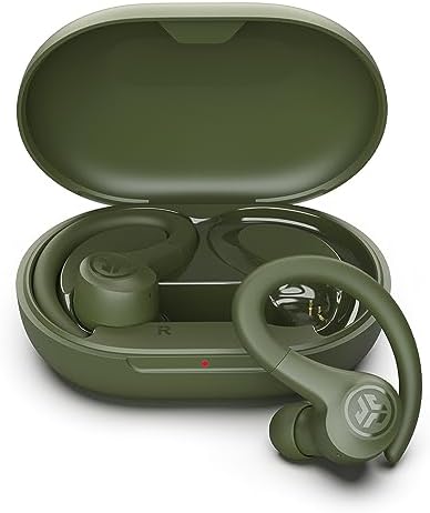 JLab Go Sport+ Wireless Workout Earbuds – Unrivaled 35+ Hour Bluetooth Battery Life, C3 Clear Calling Technology for Distinct Conversations, and Secure Earhook Design for Unyielding Stability During Workouts – Elevate Your Sound Experience with 3 Adjustable EQ Settings and Broad Device Compatibility in Sleek Graphite Finish