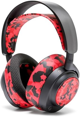 Revamp Your Sound with Wicked Cushions Red Speaker Plates for Arctis Nova Headsets | Ultimate Compatibility for Pro Wireless, Pro Wired, Nova 7, 7 X, and 7 P Models | Enhance Style and Audio Quality Seamlessly | Experience Unmatched Comfort and Effortless Installation | Upgrade to Superior Performance Today