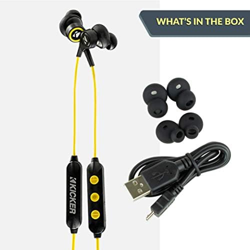 Experience Superior Sound with KICKER TWS2 True Wireless Earbuds – Bluetooth Earbuds Featuring Advanced Noise Cancelling, USB-C Fast Charging Case, and 24-Hour Playtime for Seamless Connectivity with Android & i OS Devices – Ideal for Music, Calls, and On-the-Go Audio Enjoyment