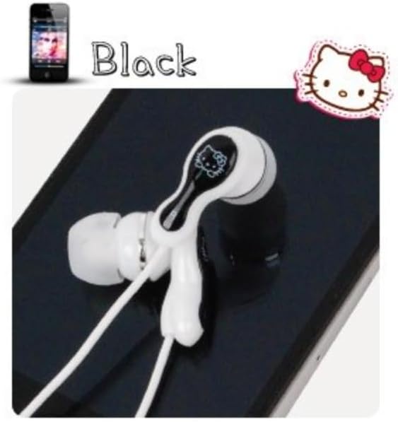 Bandal & Neoul KITTY Vibrant Red On-Ear Earphones with Microphone & Volume Control – Officially Licensed Accessory Blending Playful Aesthetics and Superior Sound Quality for Music Lovers and Casual Listeners