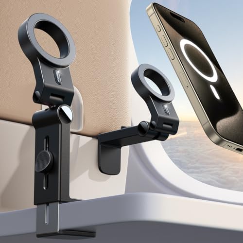 JOYROOM 2 Pack Airplane Phone Holder, Hands-Free Airplane Phone Mount, Airplane Essentials Phone Stand for iPhone 15 Pro Max 14 13 12, and Magsafe Case – Enhanced Compatibility and Speed