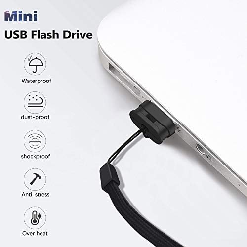 Maximize Your Data Capacity with K&ZZ Ultra Slim 64 GB USB Flash Drive 2 Pack – High-Speed USB 2.0 Memory Stick with Convenient Lanyard for On-the-Go Storage Solutions, Perfect for Students and Professionals
