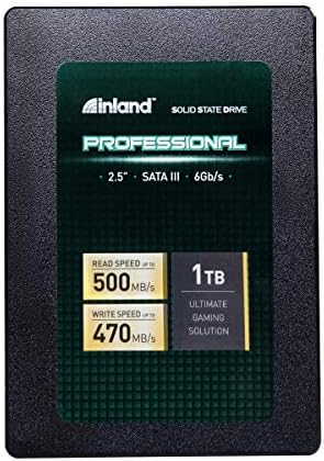 Unlock Lightning-Fast Performance with INLAND Professional 1 TB SSD – Cutting-Edge 3 D NAND SATA III 6 Gb/s 2.5″ Internal Solid State Drive for Ultimate Reliability and Versatile Compatibility