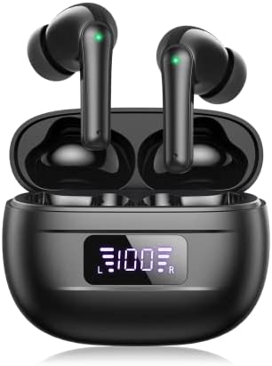 PSIER Wireless Sports Earbuds with Bluetooth 5.3 – Open Ear Headphones Featuring Digital Display Charging Case, 40 Hours Playtime, and Ergonomic Earhooks for Ultimate Comfort During Running, Walking, and Workouts – Enhance Your Audio Experience While Staying Aware of Surroundings