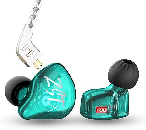 KZ ZST Dual Driver Wired In-Ear Earphones – Hi-Fi Monitor Earbuds for Musicians, Gamers, and Audiophiles – Superior Sound Clarity and Ergonomic Comfort for Extended Use – Tangle-Free Design for Enhanced Durability and Compatibility with All Devices