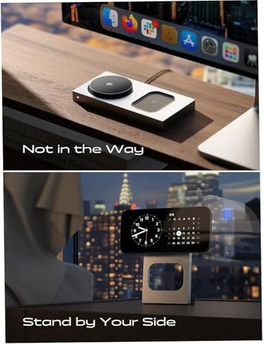 LISEN 3-in-1 Fast Charging Station for i Phone 16, Apple Watch, and Air Pods – Qi2 Mag Safe Dock with 15 W Power Boost, Elegant Gold Finish for Enhanced Compatibility and Streamlined Charging Experience