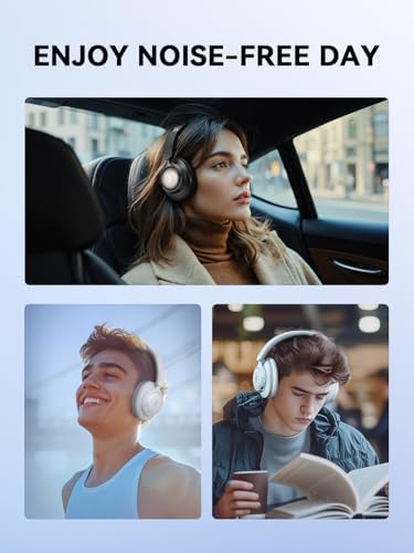 1 MORE Sono Flow SE HQ31 Wireless Bluetooth Headphones – Premium Over-Ear Design with Advanced Noise Cancellation, 90 Hours of Uninterrupted Playtime, and Hi-Res Audio Clarity for Gaming, Travel, and Work – Ergonomic Comfort in Sleek Black Finish with Superior LDAC Support
