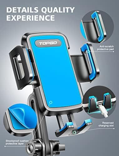 Elevate Your Driving Safety with the TOPGO Height-Adjustable Cup Phone Mount – Non-Shaking Smartphone Holder for i Phone 16 & All 4.0-7.0 Inch Devices in Sleek Black – Optimal Viewing, Easy Installation, Perfect for Any Vehicle
