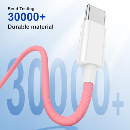 Apple i Phone 15 Charger Cable Trio – 6 ft USB-C to USB-C Fast Charging Set for i Phone 15, Mac Book & i Pad 12.9 – Superior Durability & Enhanced Compatibility for Effortless Powering Solutions