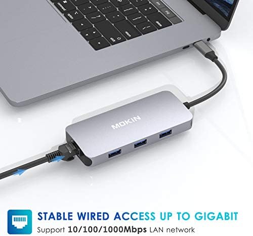 Transform Your Mac Book with the MOKi N 9-in-1 USB C Adapter: Ultimate Multiport Hub Featuring 3 USB 3.0 Ports, 4 K HDMI Output, RJ45 Ethernet, SD/TF Card Readers, and 100 W Power Delivery for Seamless Connectivity and Enhanced Productivity! Perfect for Mac Book Pro and Air Users Looking for Unmatched Versatility and Speed!