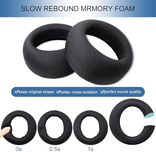 Transform Your Gaming Experience with GEVO Premium Mesh Ear Cushions for Play Station Pulse Elite Wireless Headset – Unmatched Comfort and Enhanced Sound Isolation for Ultimate Immersion, Perfectly Designed for Sony PS Pulse Elite Headphones