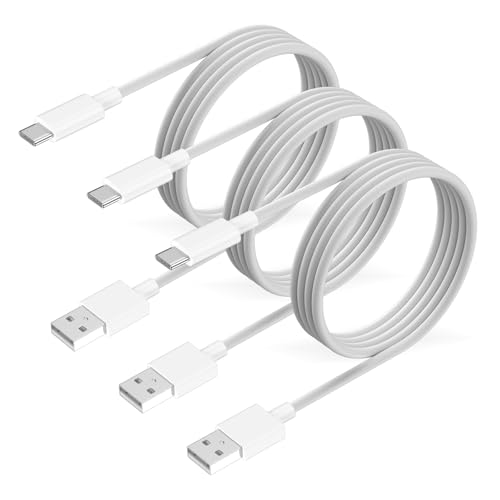 USB C Cable [3 Pack 3ft], USB A to Type C Charger Cord, Braided USB to USB C Cable for iPhone 16/16 Plus/16 Pro/16 Pro Max/iPhone 15 Series/iPad/Galaxy/Pixel Car Charging Cable Carplay USBC Cord – Enhanced Compatibility and Speed