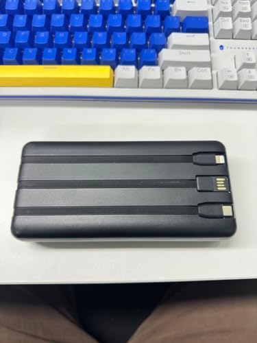 Ultra-High Capacity 50000 m Ah Portable Power Bank with Integrated Charging Cables – PD 20 W Fast Charge for Multiple Devices – 5 Outputs/2 Inputs with Precise LED Power Indicator – Perfect for Outdoor Adventures, Travel, and Versatile Compatibility with Smartphones, Tablets, Smartwatches, and More (Blue)