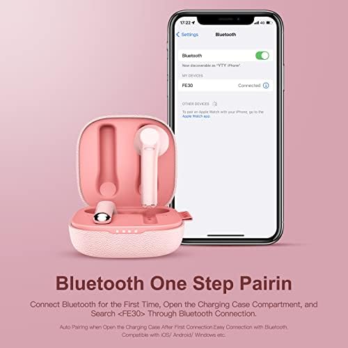Unleash Your Potential with MOEEN Wireless Earbuds – Advanced Bluetooth 5.0 Headphones Offering 35 Hours Total Playtime, Quick USB-C Charging, IPX5 Waterproof Protection for Active Lifestyles, and Eye-Catching Purple Design for Style and Comfort