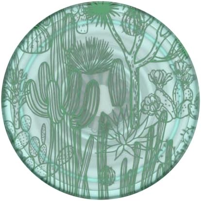 Eco-Friendly Pop Sockets Plant-Based Phone Grip & Kickstand – Translucent Cacti Design for Enhanced Durability and Compatibility – Sustainable, Recyclable, One-Handed Use – Perfect for i Phone, Samsung, and More – Supports Food Insecurity Initiatives