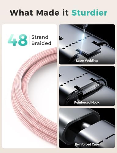 Versatile 3-in-2 USB C Charging Cable for Apple Watch and i Phone – 4 FT Multi-Device Fast Charger Compatible with Apple Watch Ultra/SE/10/9/8/7/6/5/4/3/2/1 & i Phone 16/15/14/Galaxy S23 – Lightweight Travel Essential for Efficient Power-Up Solutions