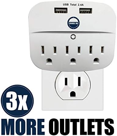 Ultimate Cruise Power Strip with 3.3 ft Extension Cord & Fast Charging USB Ports – Non-Surge Design for Seamless Connectivity on Carnival, Princess & Major Cruise Lines (2025/2026) – Essential Travel Accessory for All Devices